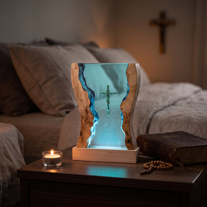 Christian Resin Lamp