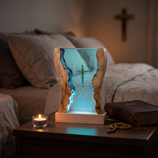 Christian Resin Lamp